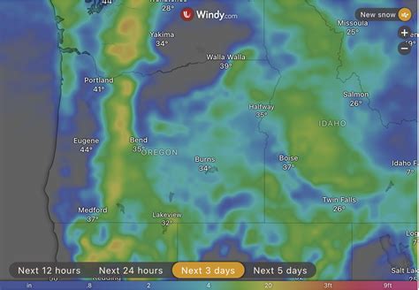 Oregon winter storm warning: Temps forecast well below normal for se.